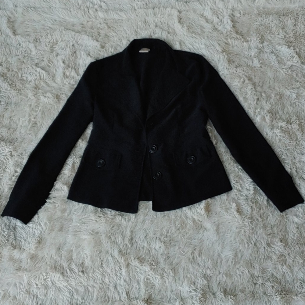 Black Buttoned Blazer